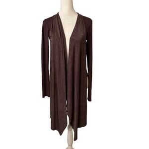 Patagonia heather purple open front lightweight cardigan size XS